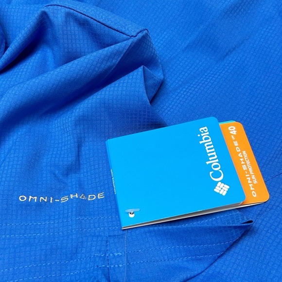 Columbia Omni Shade Women’s Meadowgate Short Sleeve Top Blue Size XL NWT - Picture 5 of 7